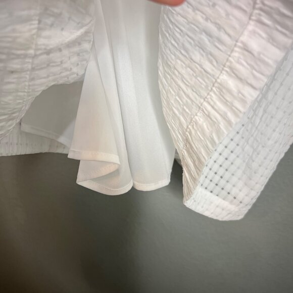 Old Navy Trapeze Milkmaid Top Size XL Calla Lily White Eyelet - Picture 6 of 9